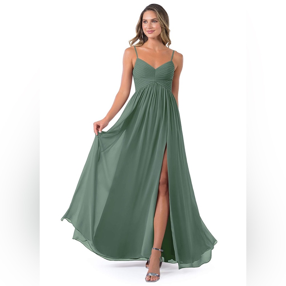 AZAZIE Alia dress in Eucalyptus